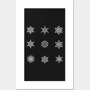 Snowflakes Posters and Art